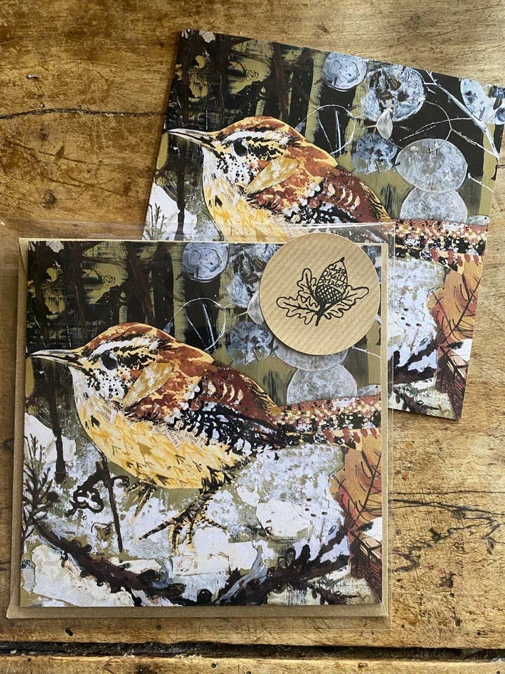 Winter Wren Blank Greeting Card