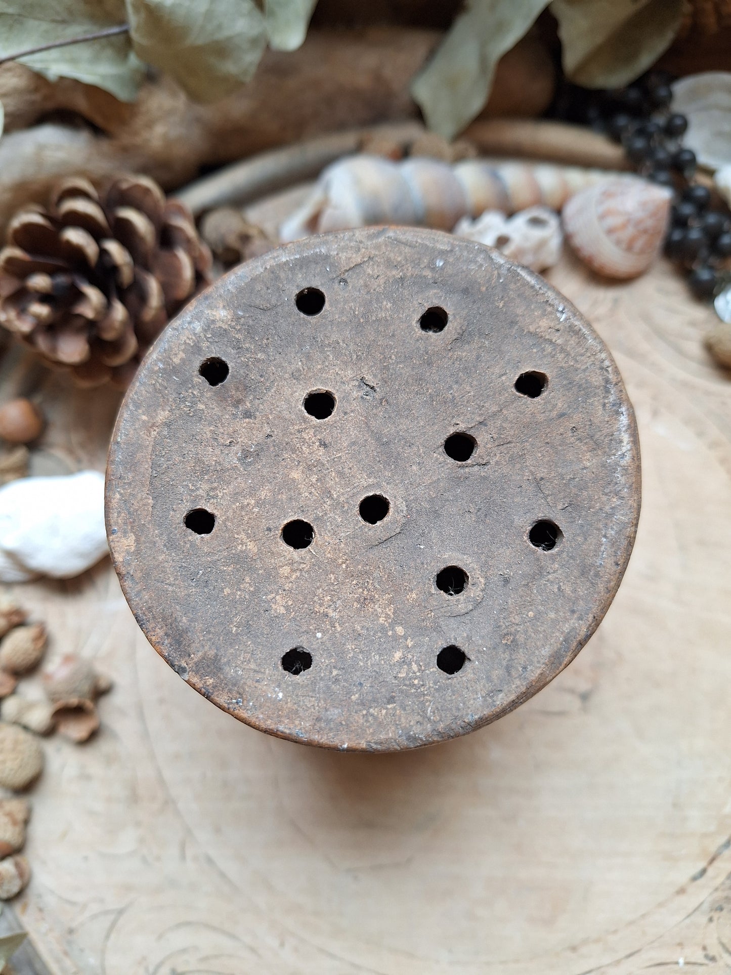 French Vintage cheese strainer