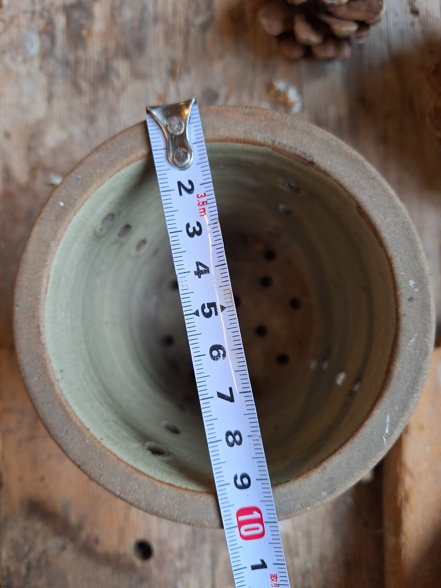 French Vintage cheese strainer