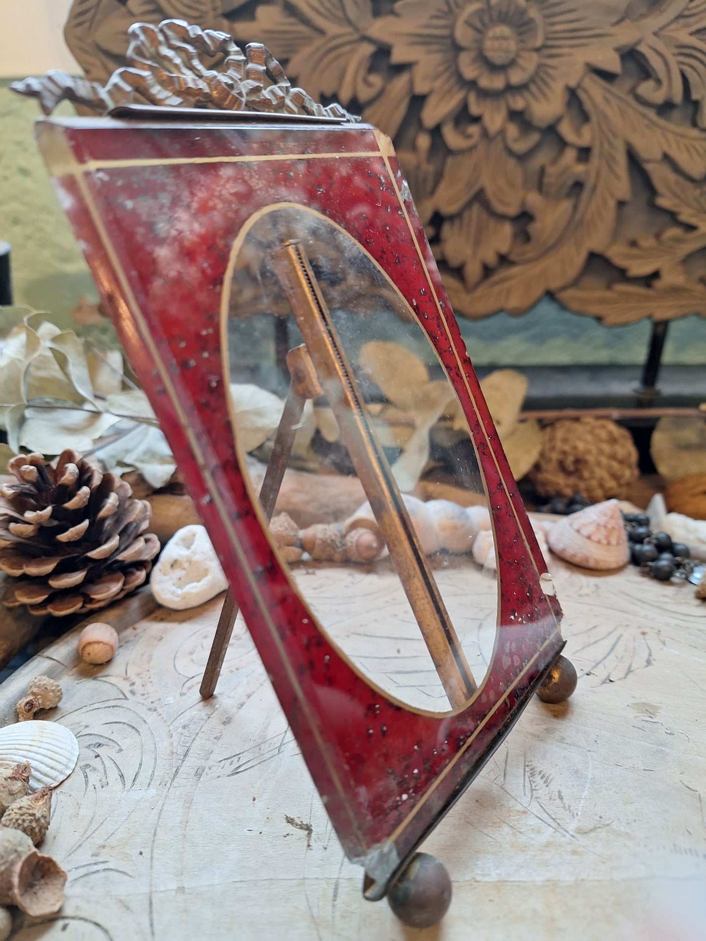 French Vintage Glass frame