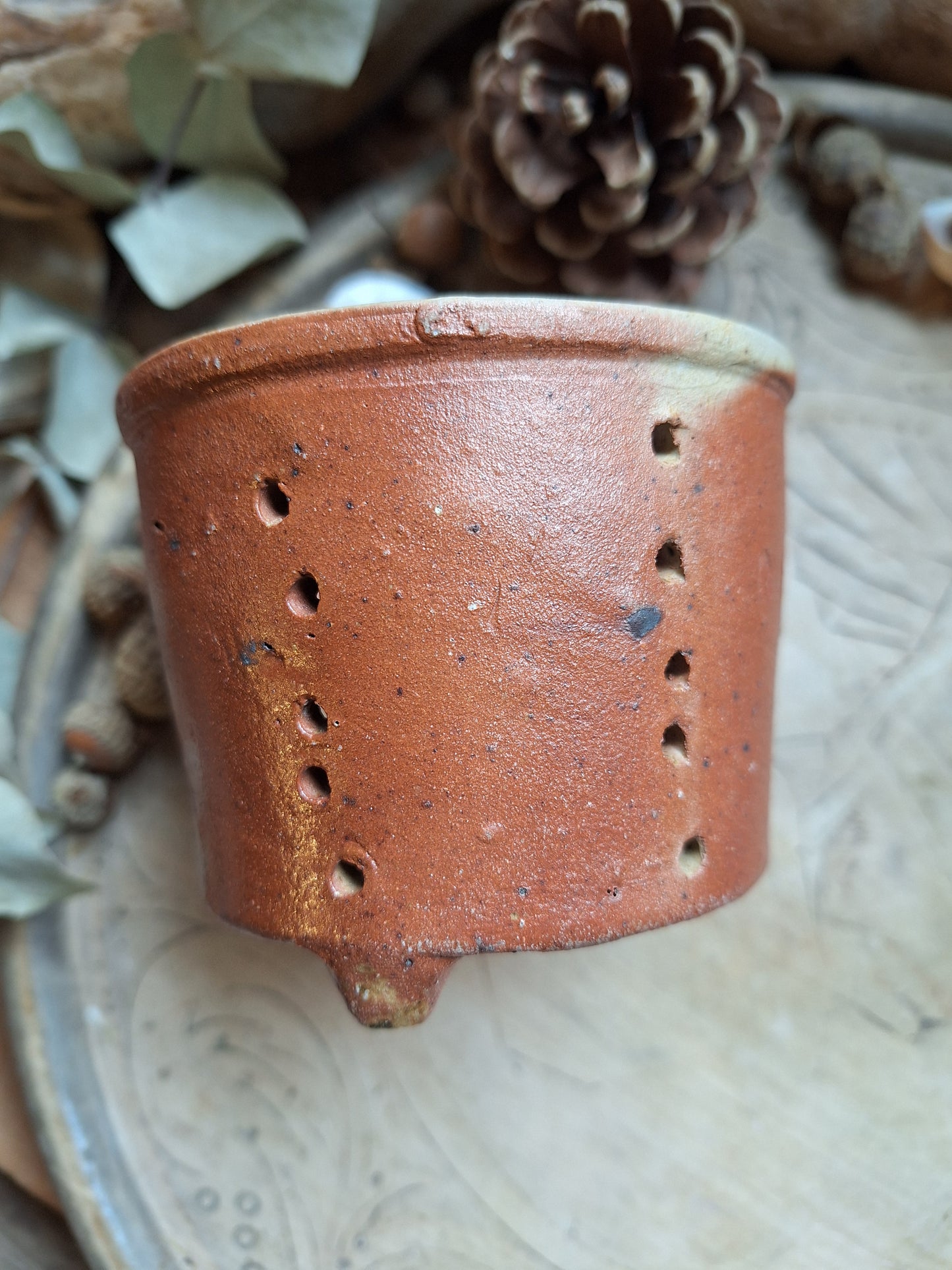 French Vintage cheese strainer