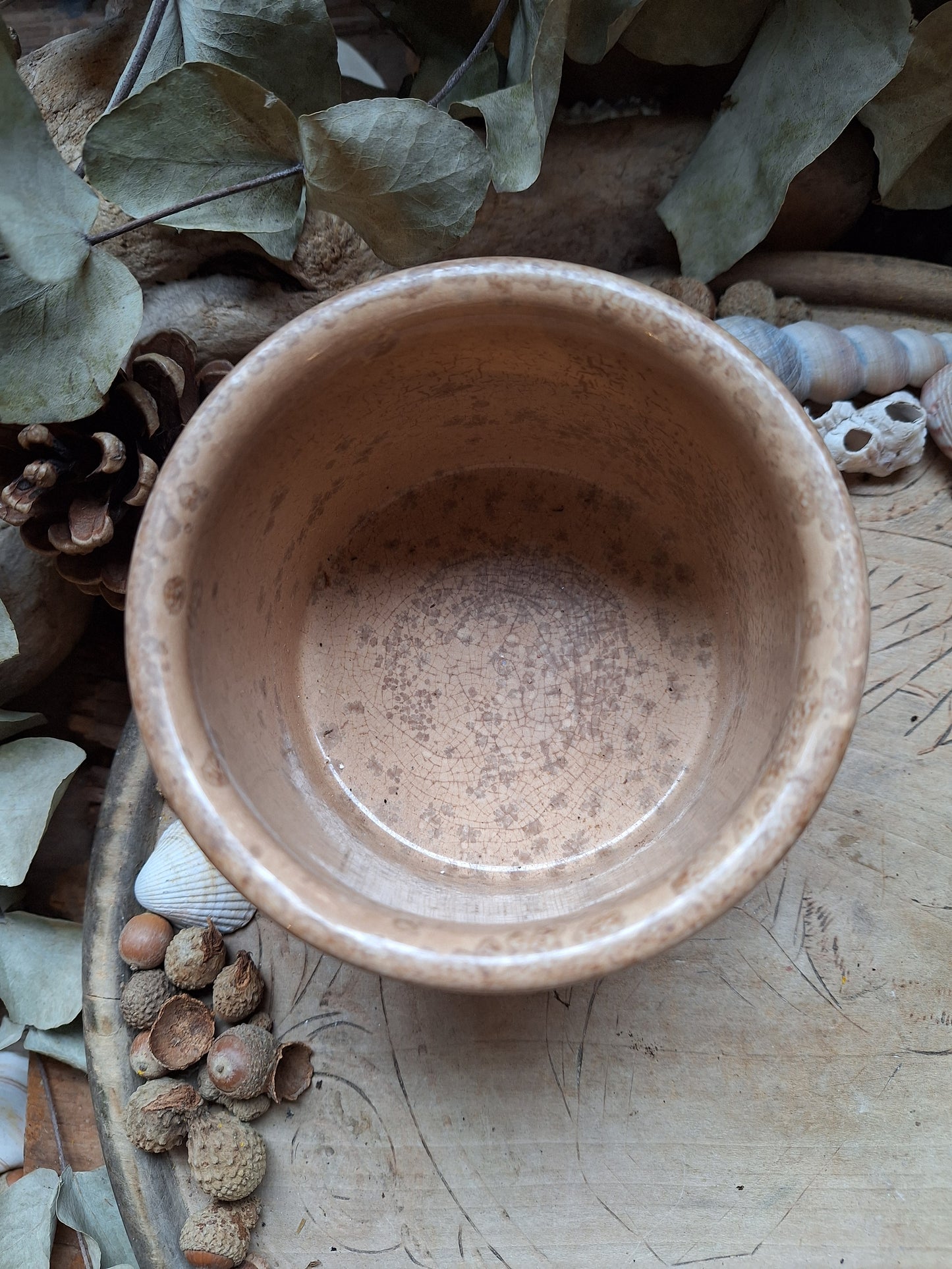 French stained pot 7cm tall