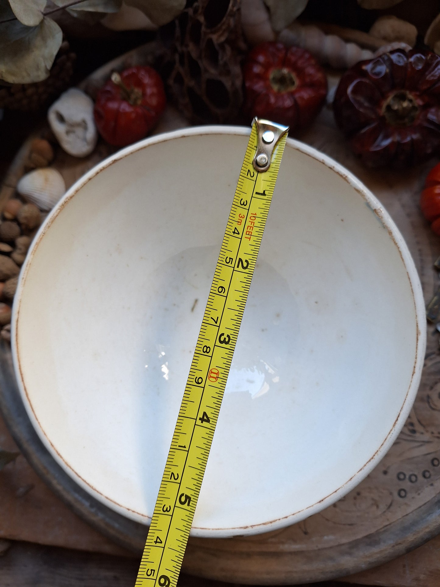 Pastel blue vintage French café bowl