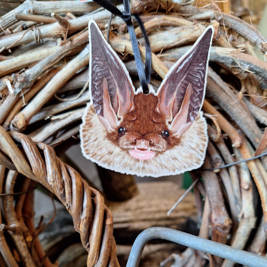 Long-eared Bat Wooden Decoration