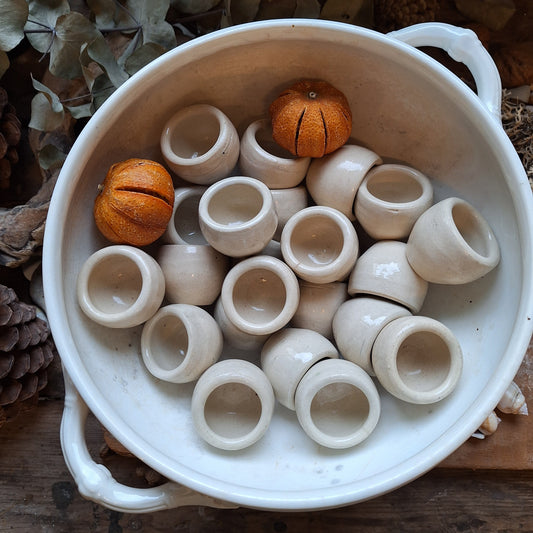 Large French escargot pots