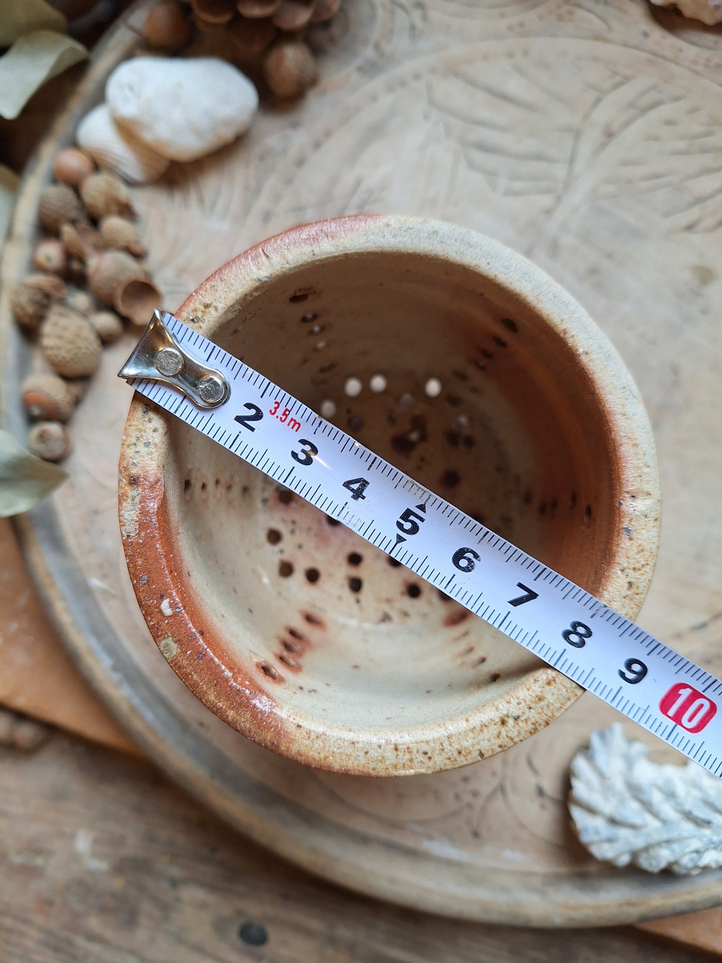 French Vintage cheese strainer