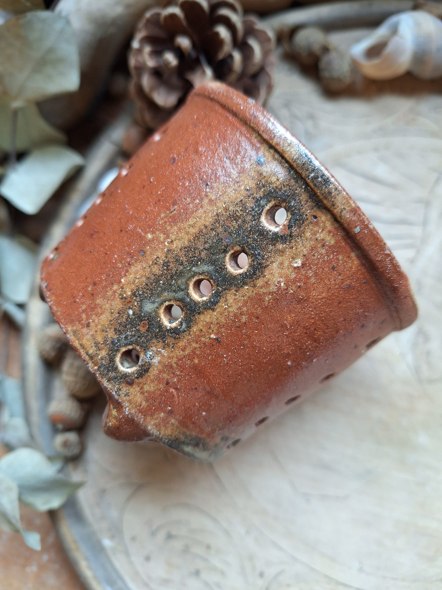 French Vintage cheese strainer